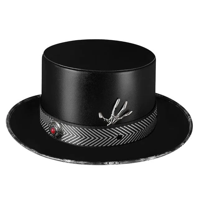 Steampunk-Skelett-Spleiß-Hut für Herren
