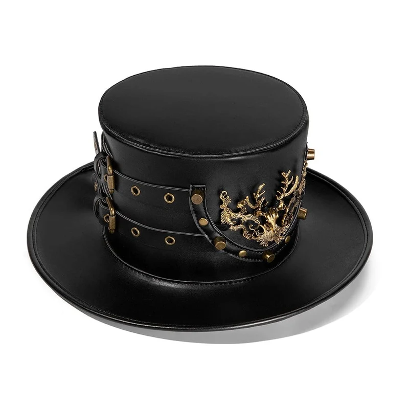 Steampunk Metall-Elchmütze für Herren