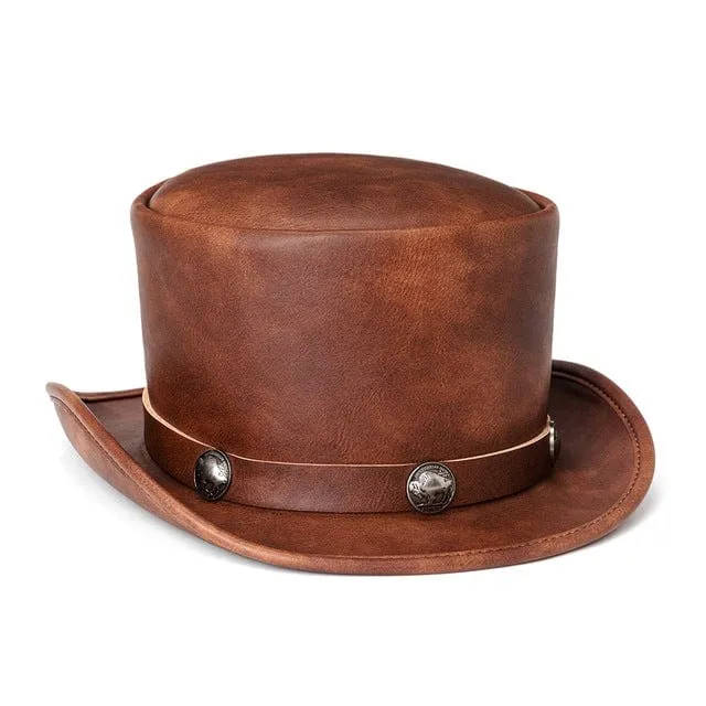 Steampunk-Abzeichen-Spleiß-Hut für Herren