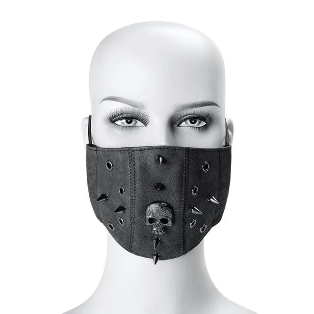 Steampunk Totenkopf Nieten verstellbare Maske