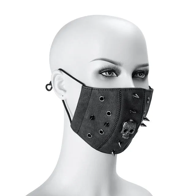 Steampunk Totenkopf Nieten verstellbare Maske