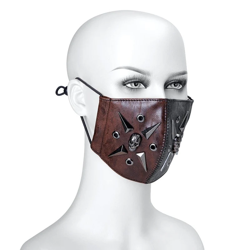 Steampunk-Nieten-Schädel-Maske