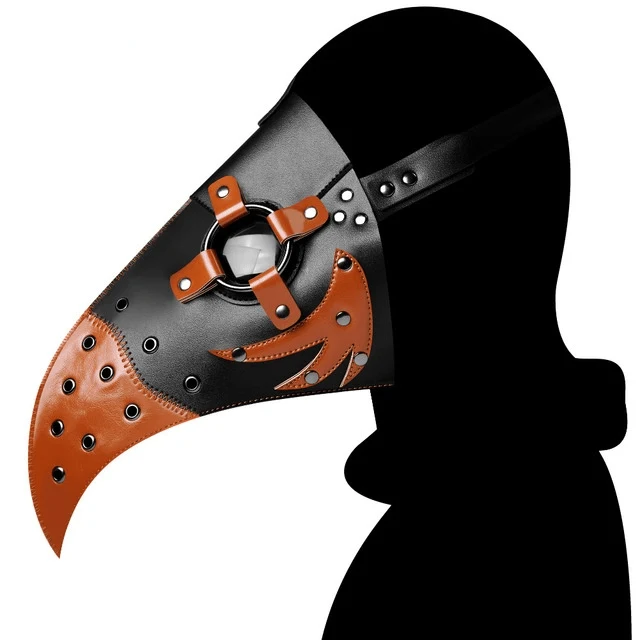 Steampunk Doppelfarbige Hakenschnabelmaske
