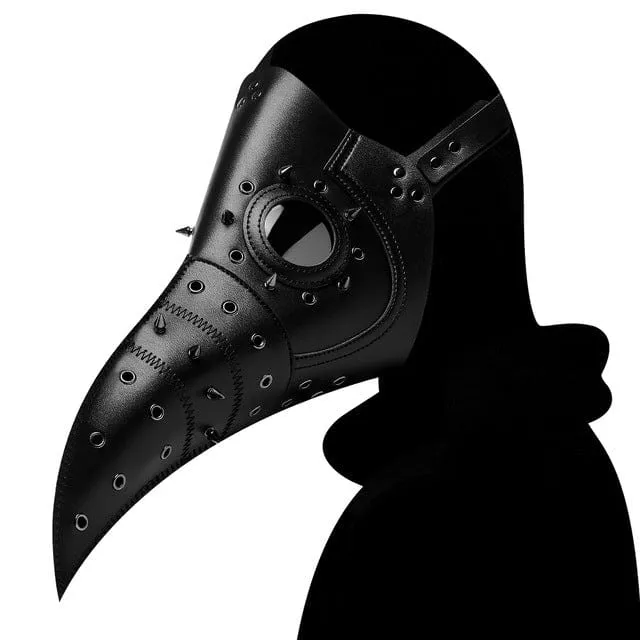Steampunk Cutout Rivets Lange Schnabelmaske