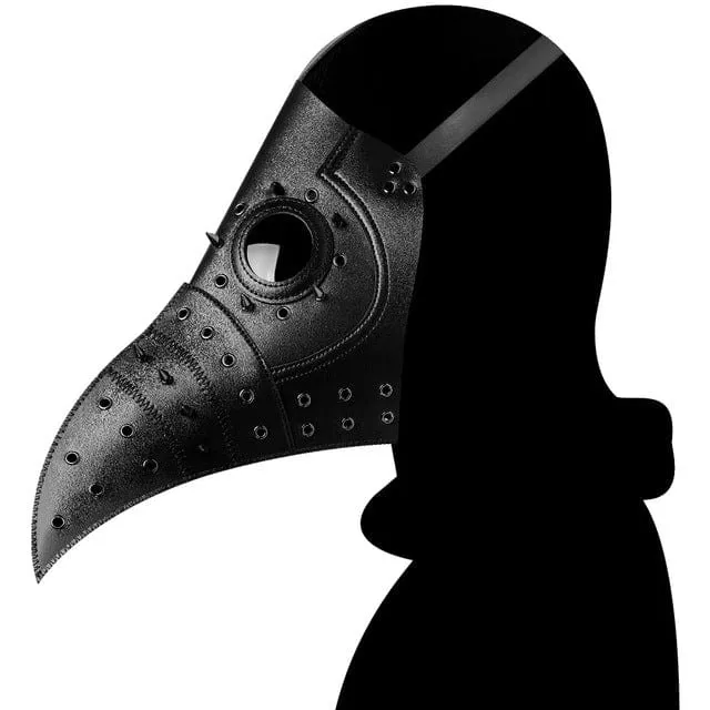 Steampunk Cutout Rivets Lange Schnabelmaske