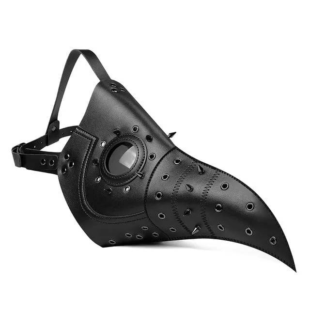 Steampunk Cutout Rivets Lange Schnabelmaske