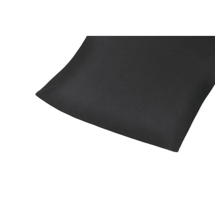 Gothic-Tanktop für Damen mit Spinnen-Ausschnitt und Neckholder