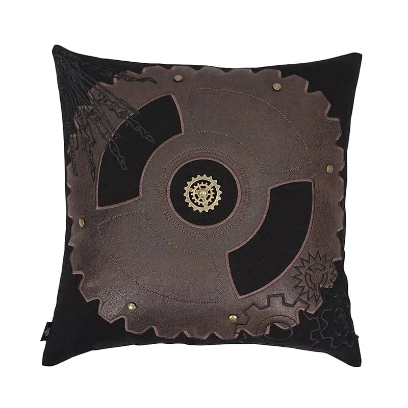 Gothic Gear bestickter Kissenbezug mit Innenkissen