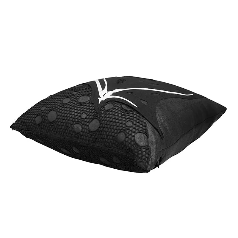 Gothic Ripped Mesh Splice Kissenbezug mit Innenkissen