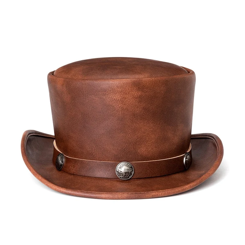 Steampunk-Riemchenspannhut für Herren