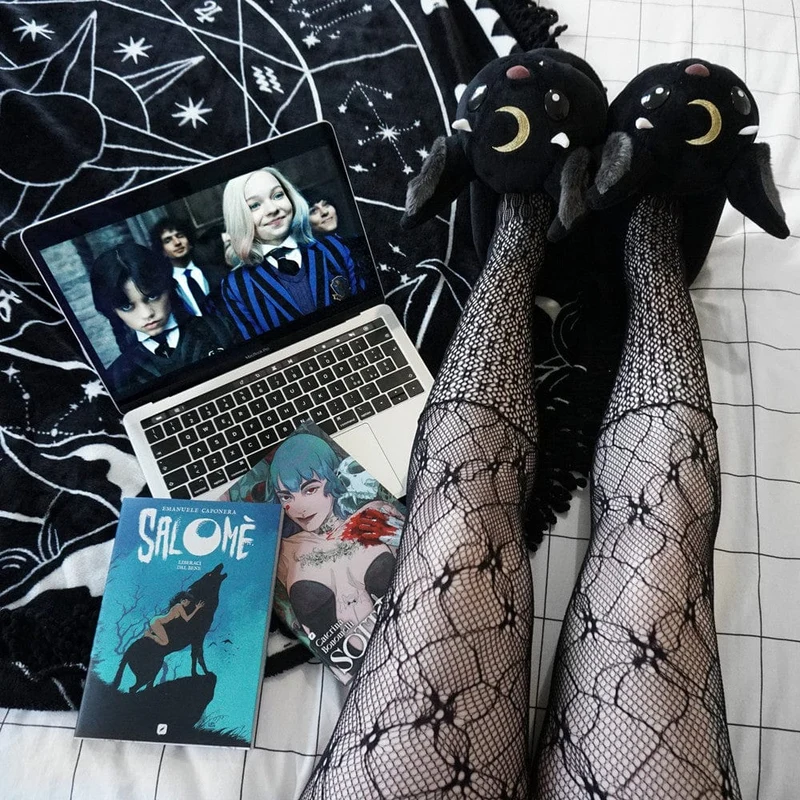 Damen Punk Splice Netzstrumpfhose
