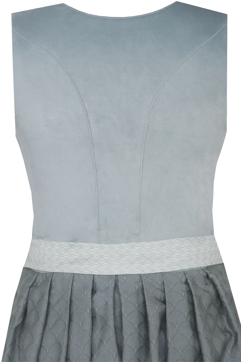 Midi-Samtdirndl mit Broschenschürze