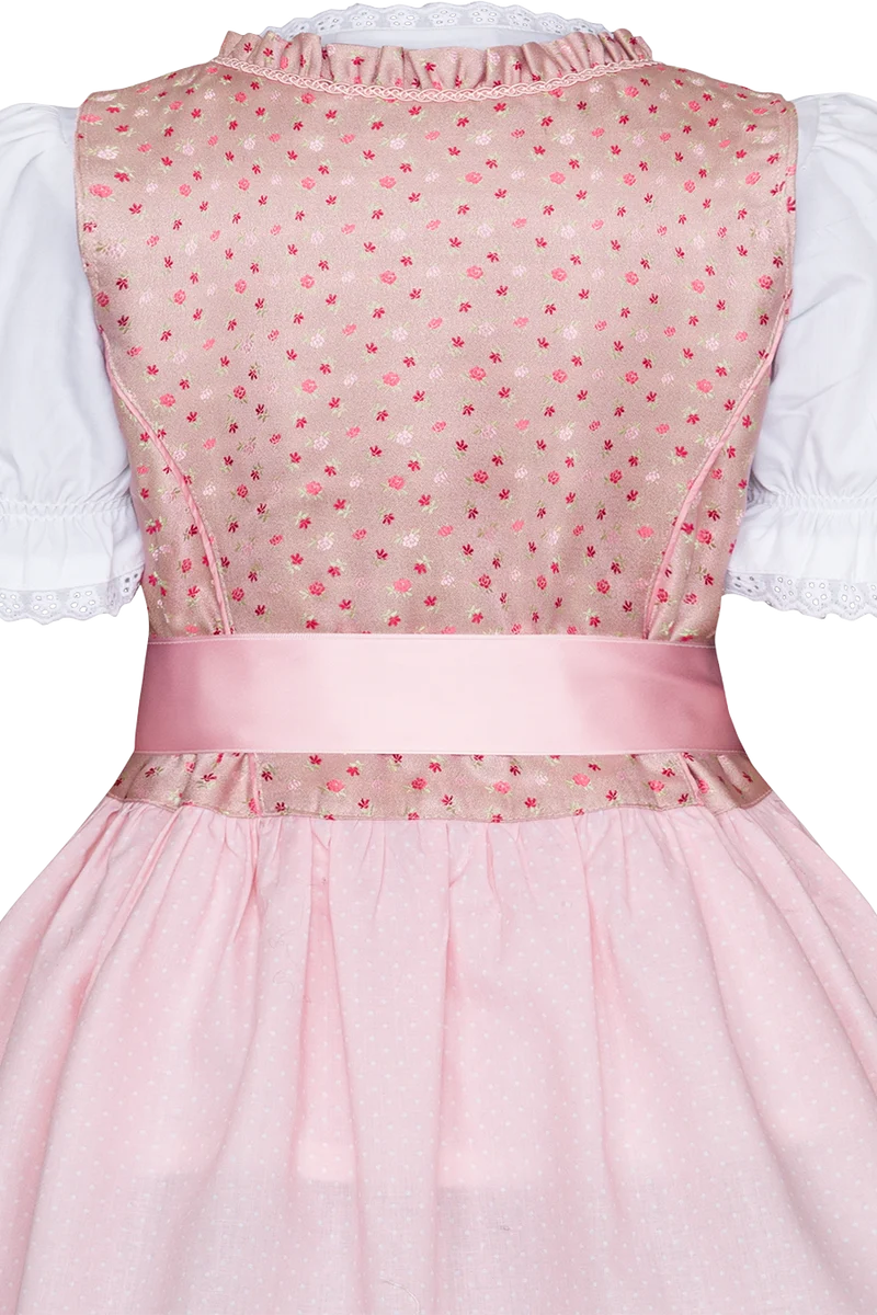 Kinderdirndl mit Bluse und Blumenmuster
