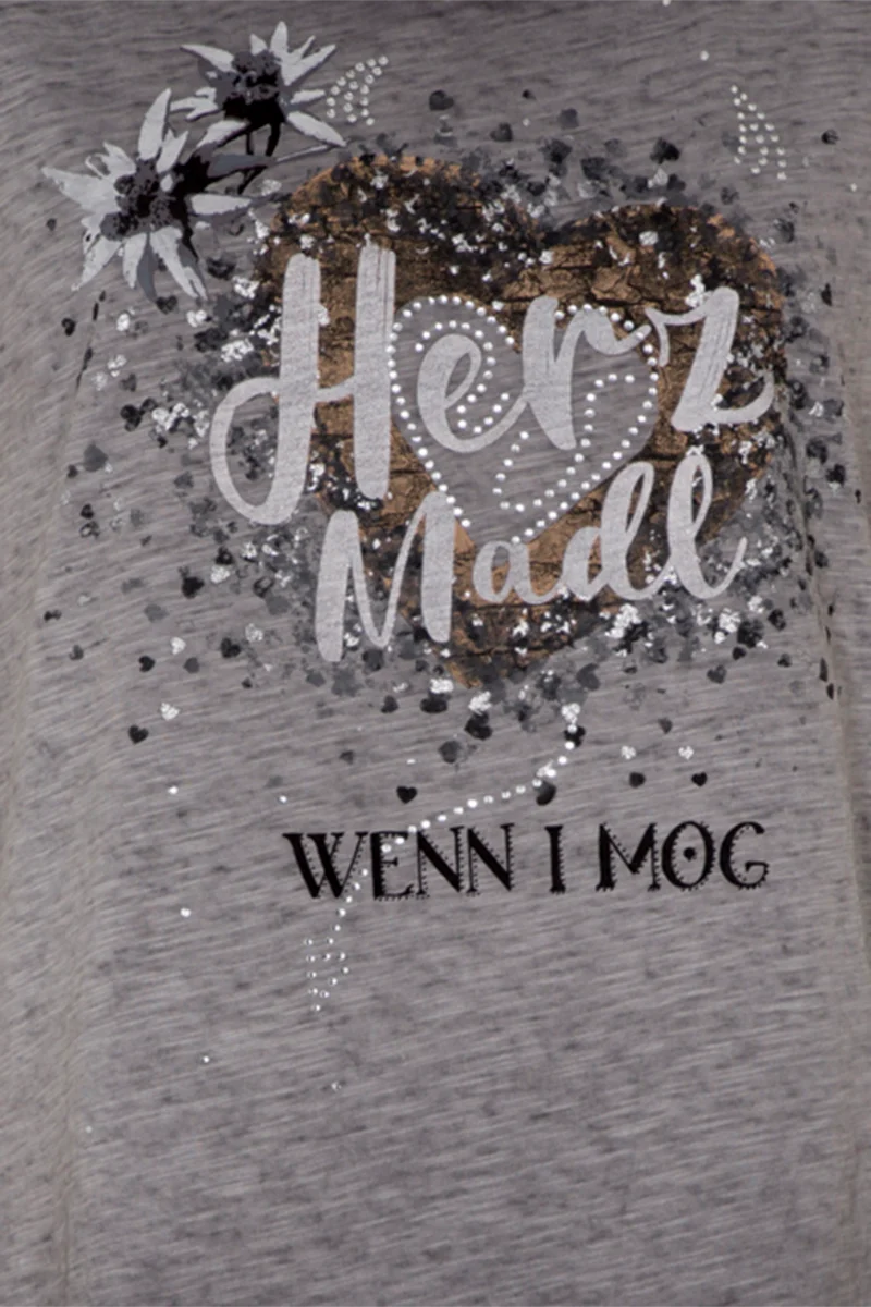 Damen T-Shirt 'Herz Madl' Bio-Baumwolle