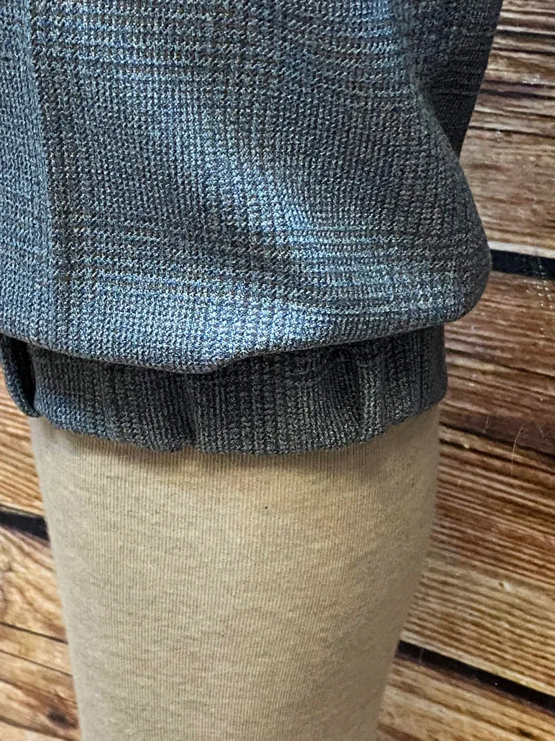 Graue Karo-Knickerbockerhose Herren Gr. 54 aus Wollmix