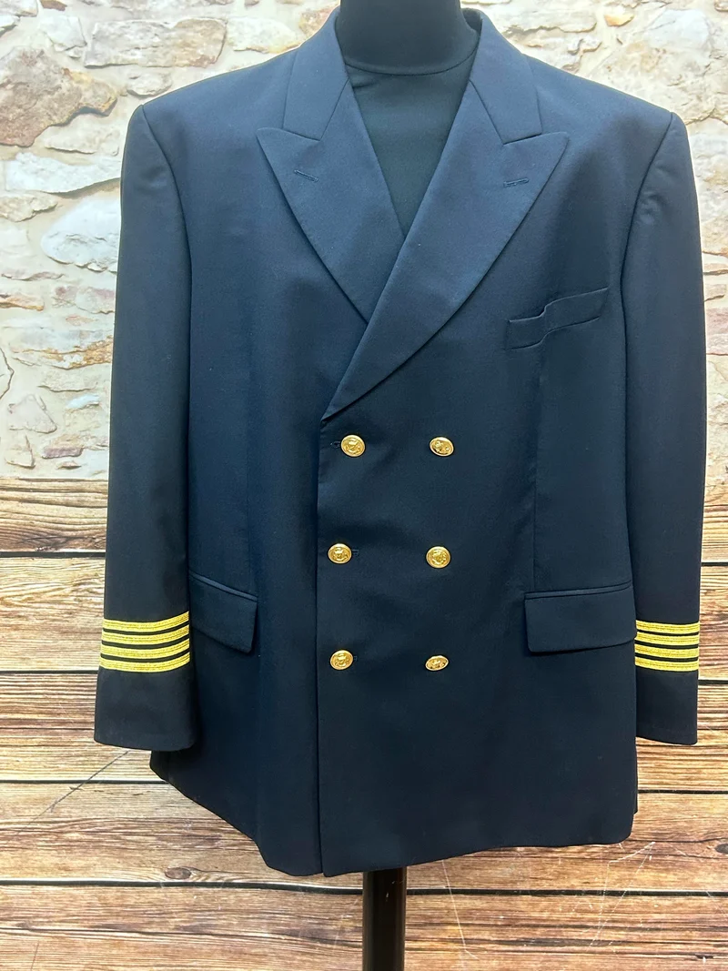 Uniform Sakko - Vintage – dunkelblau Goldknöpfen Gr.28 Sale