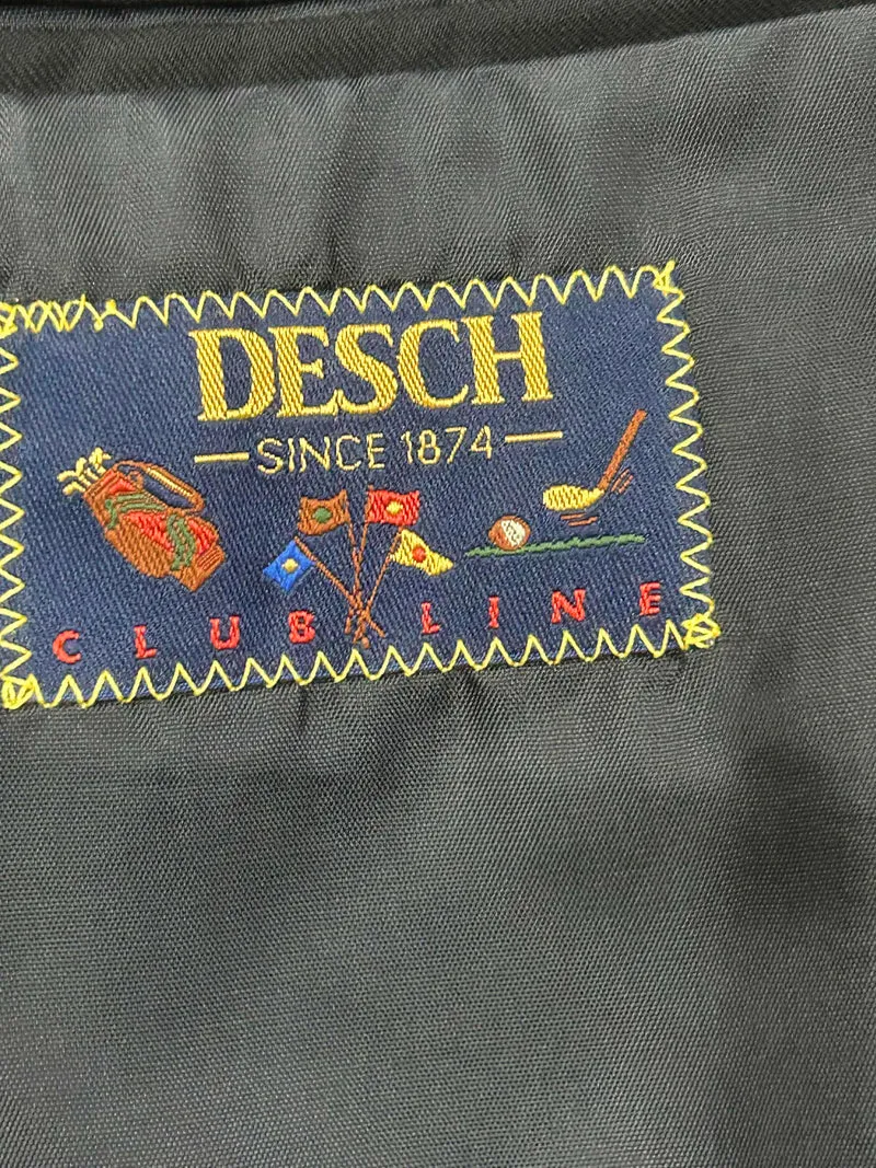Vintage Doppelreiher Sakko Herren Gr. 27 – Schurwolle, Dunkelblau