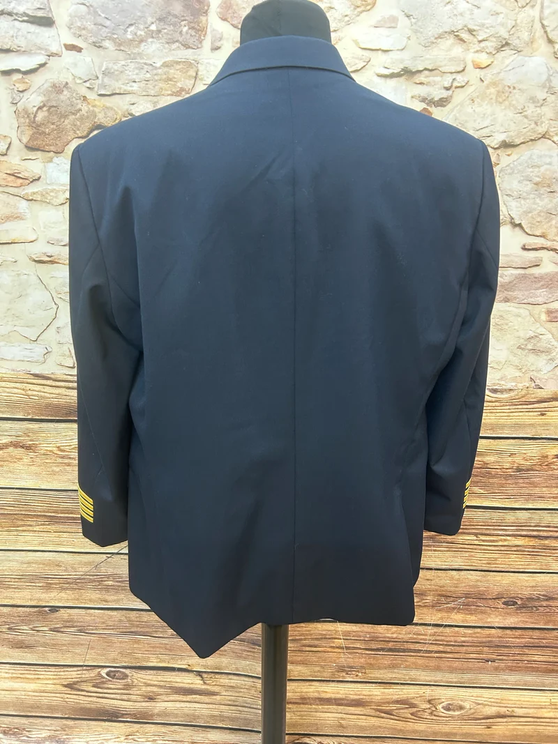 Vintage Marine Sakko Größe 54 – Dunkelblau goldenen Knöpfen