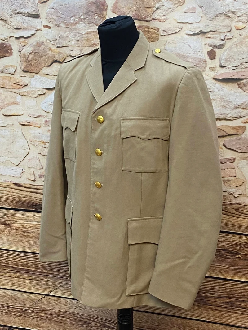 Vintage Militärjacke Khaki – Größe 50 (C52)