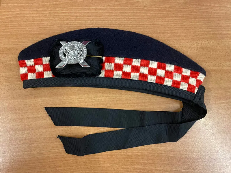 Vintage Glengarry Mütze – Größe 58, schottische Uniform