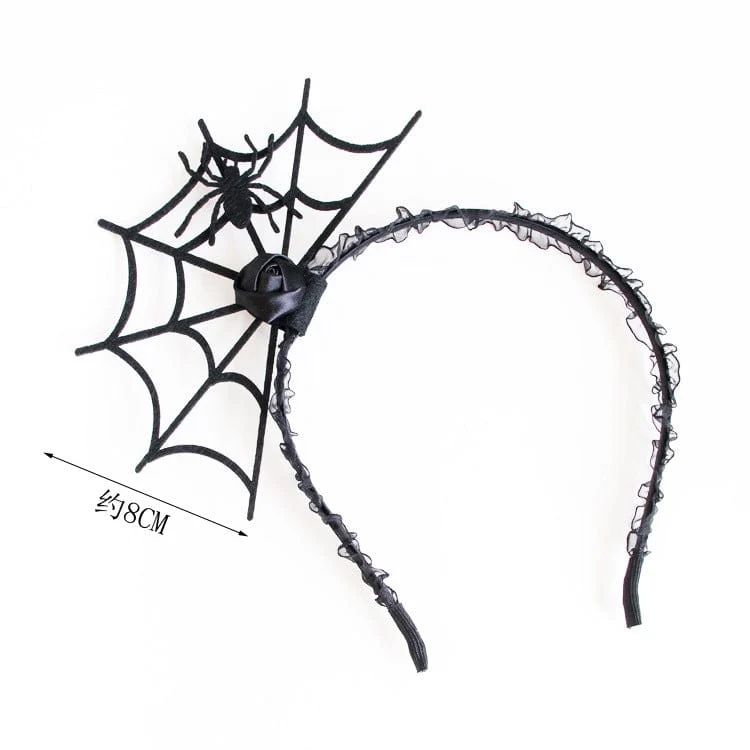 Gothic Spinnennetz Kopfbedeckung für Damen
