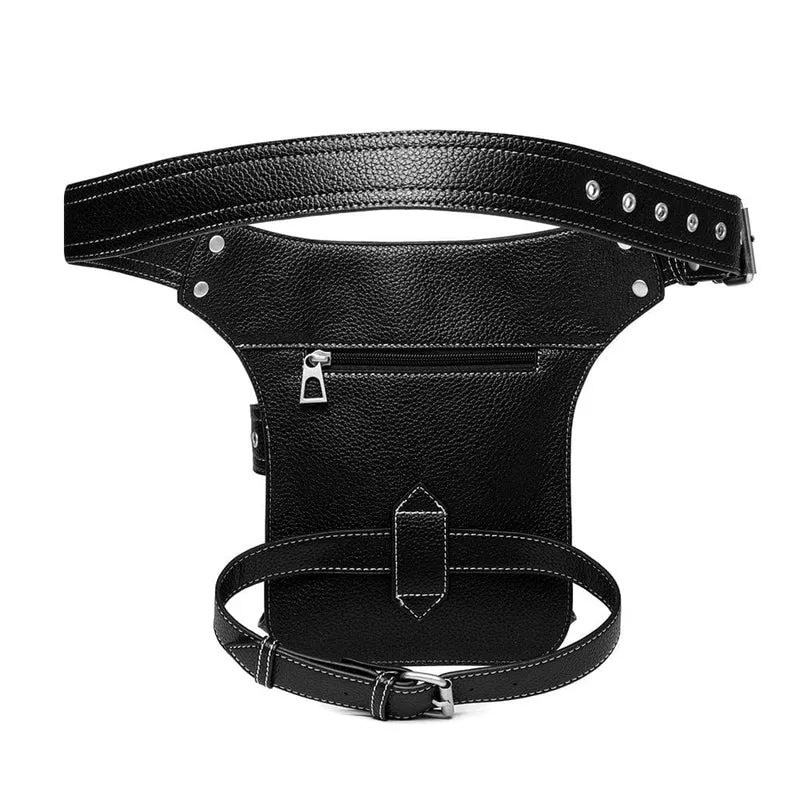 Herren Steampunk Lion's Head Kette Gürteltasche