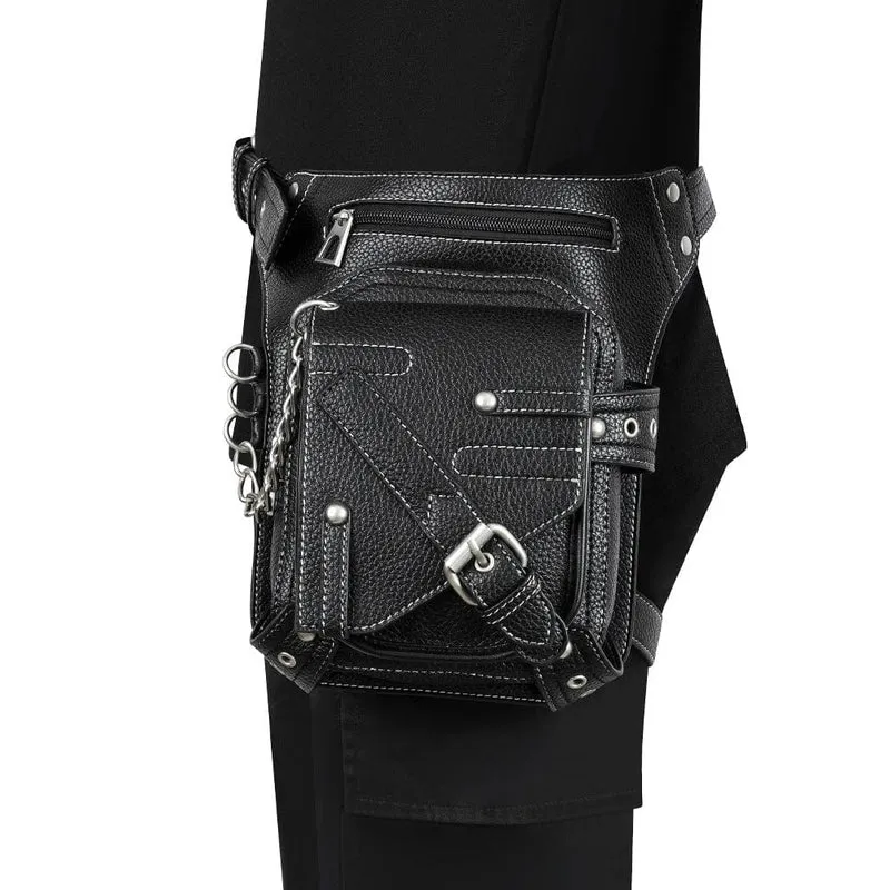Steampunk Buckle Stitch Gürteltasche für Herren