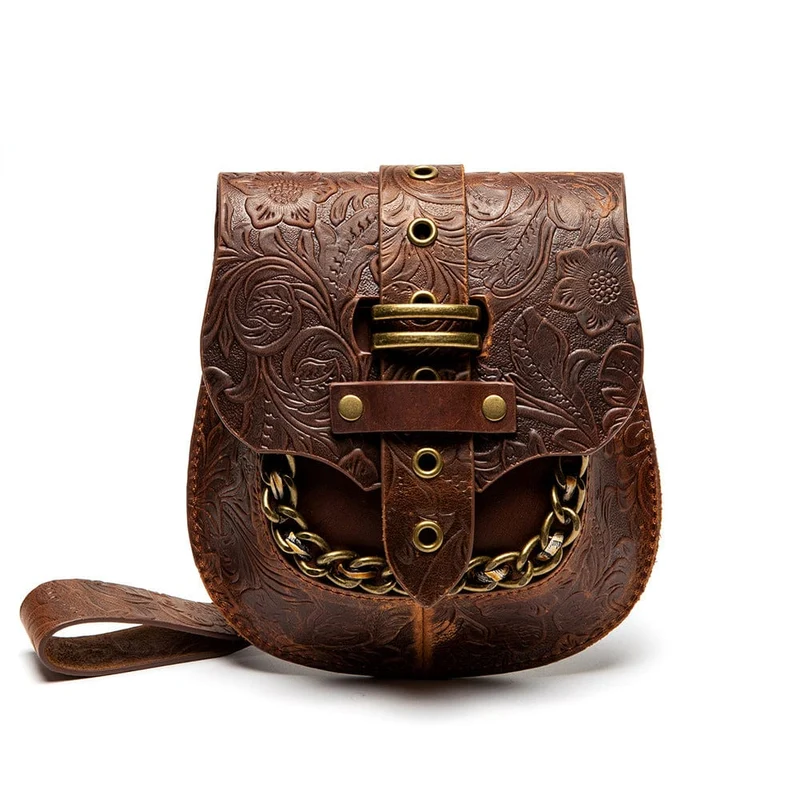 Unisex Steampunk geprägte Kettentasche