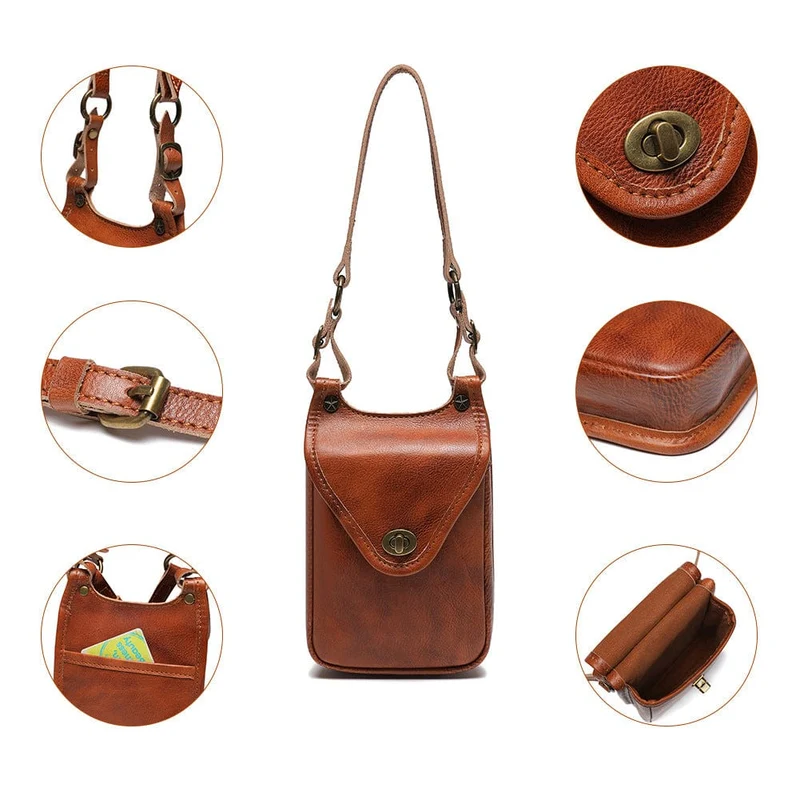 Damen-Steampunk-Minitasche mit Riegel