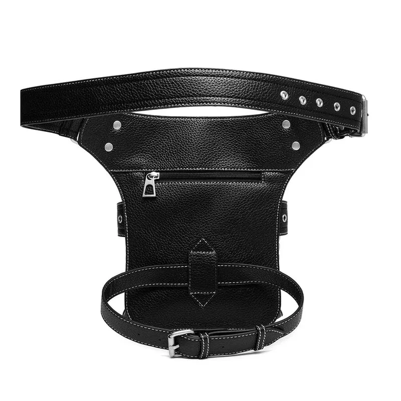 Steampunk-Schnallen-Ketten-Gürteltasche für Herren