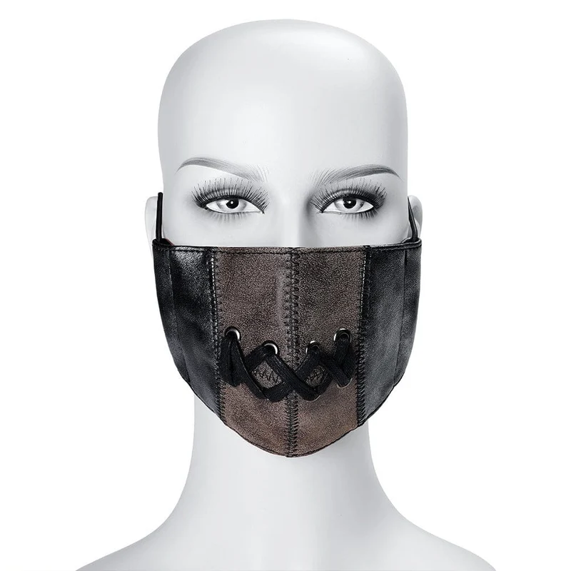 Unisex Steampunk Double Color String Maske