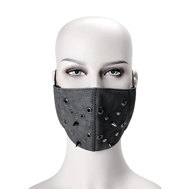 Unisex Steampunk Nieten genagelte Maske