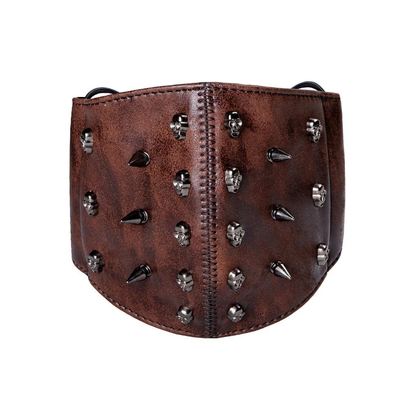 Unisex-Steampunk-Schädel-Nieten-Maske