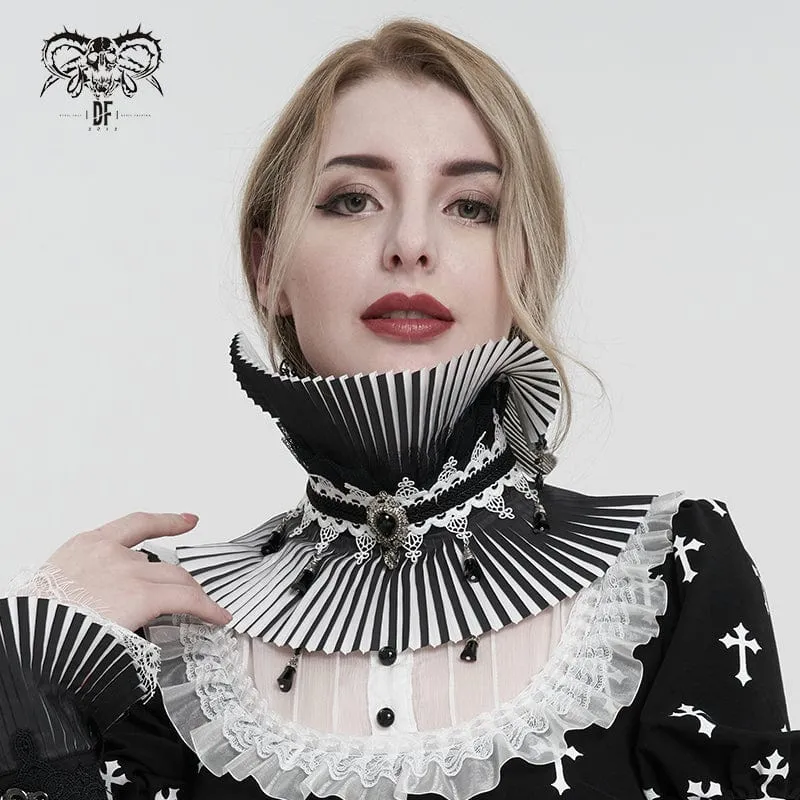 Gothic Double Color wulstige Halsbekleidung für Frauen