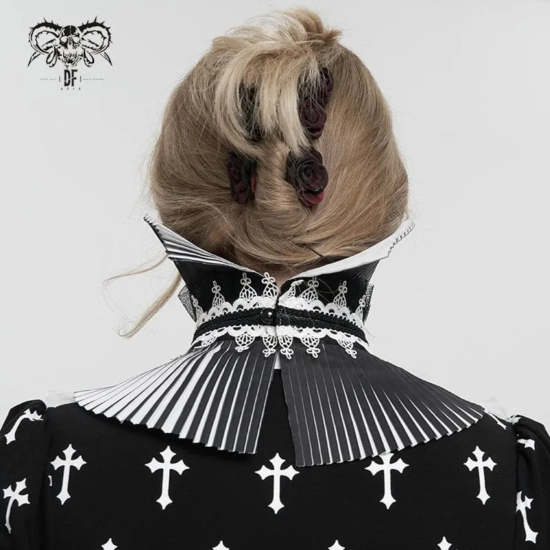 Gothic Double Color wulstige Halsbekleidung für Frauen