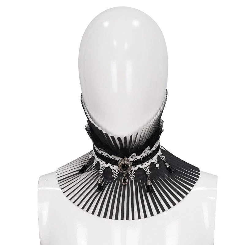 Gothic Double Color wulstige Halsbekleidung für Frauen