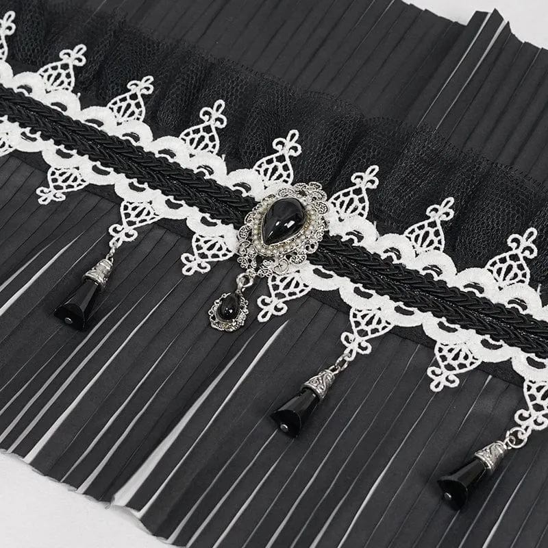 Gothic Double Color wulstige Halsbekleidung für Frauen