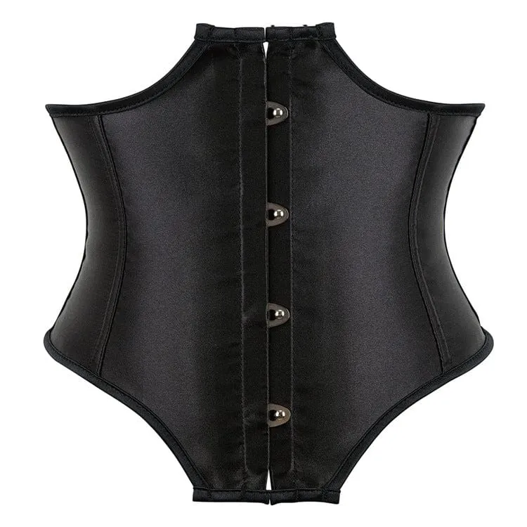 Damen Gothic Riemchen Einfarbig Unregelmäßiges Unterbrustkorsett