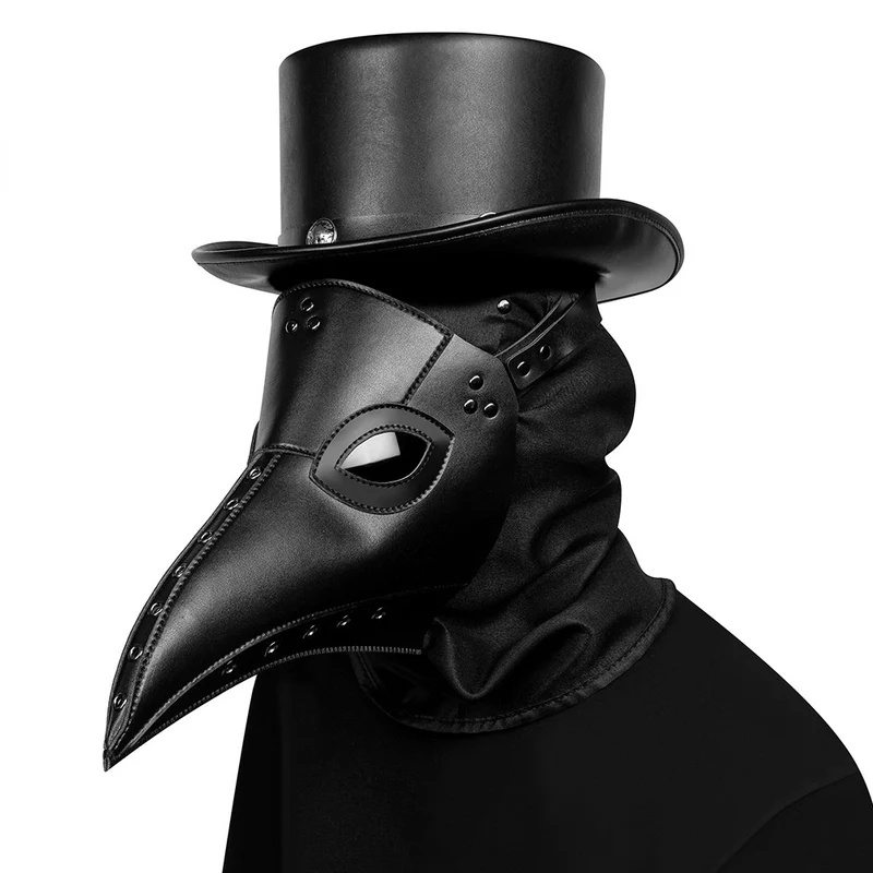 Steampunk-Pest-Doktor-Hakenschnabel-Maske
