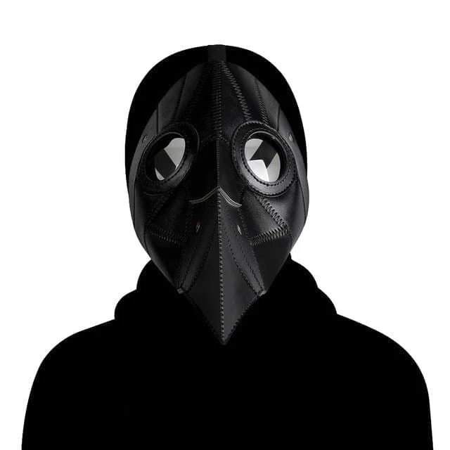 Steampunk-Maske mit einfarbigem Stitch-Schnabel