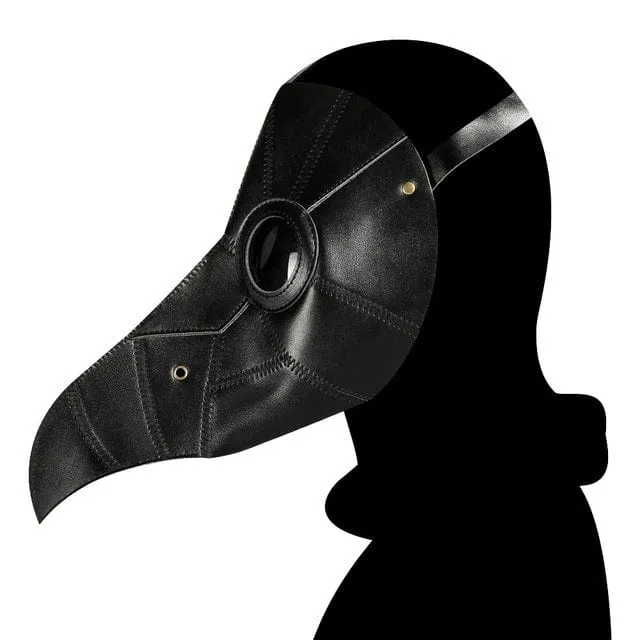 Steampunk-Maske mit einfarbigem Stitch-Schnabel