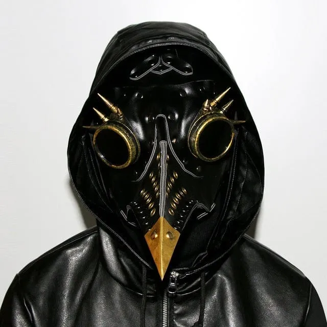 Steampunk Cutout Genagelte Spleißschnabelmaske