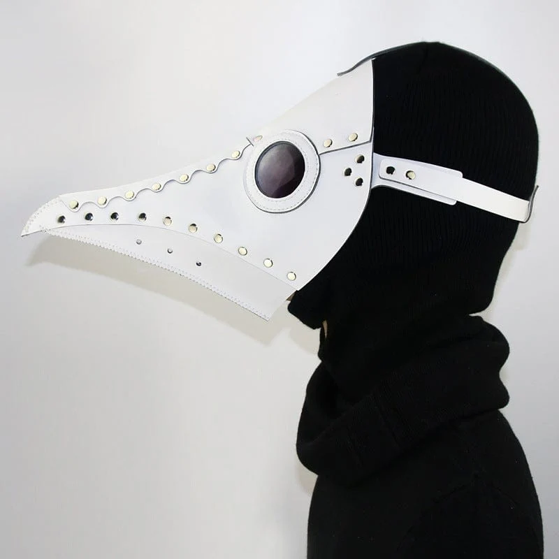 Steampunk Pestarzt Maske mit genageltem Schnabel
