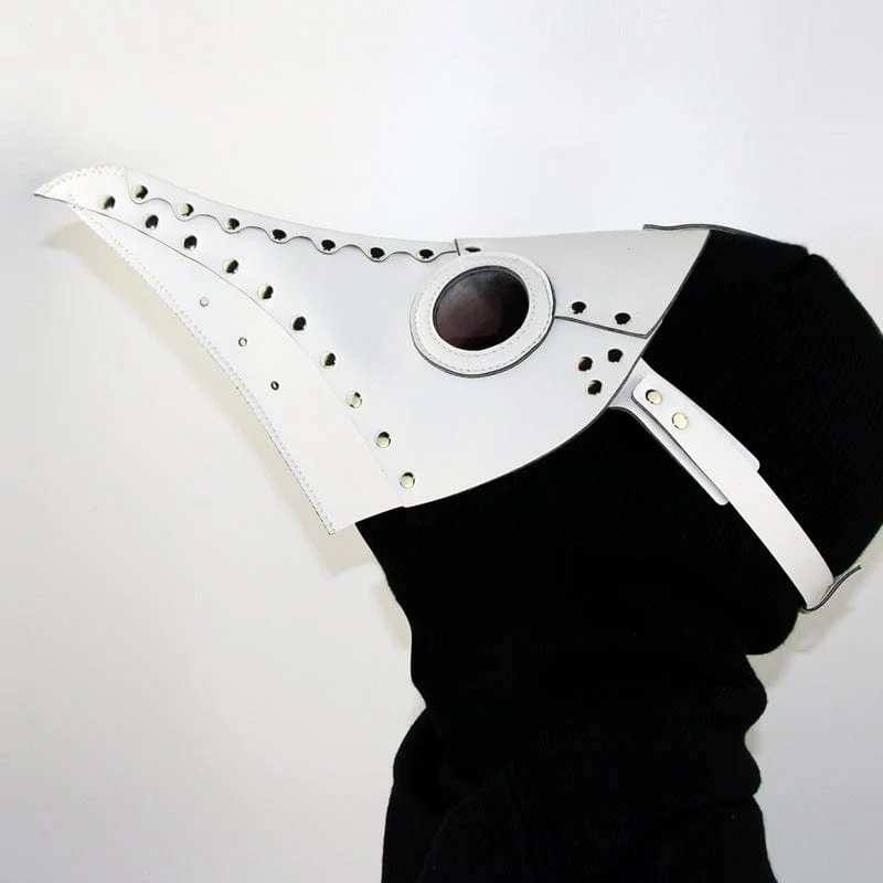 Steampunk Pestarzt Maske mit genageltem Schnabel