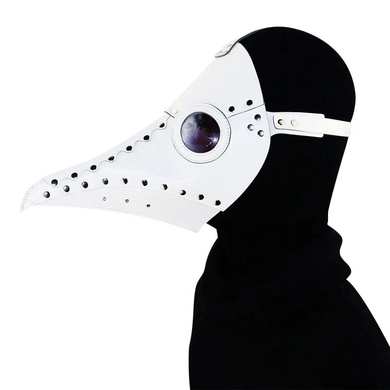 Steampunk Pestarzt Maske mit genageltem Schnabel