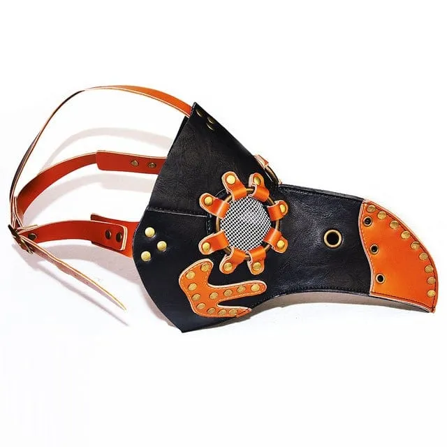 Steampunk Double Color Masquerade Schnabelmaske