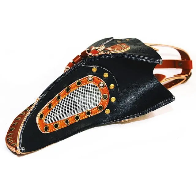 Steampunk Double Color Masquerade Schnabelmaske