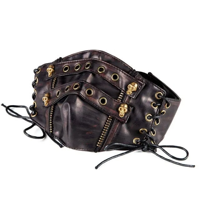 Steampunk Strappy Totenkopf Spleißmaske