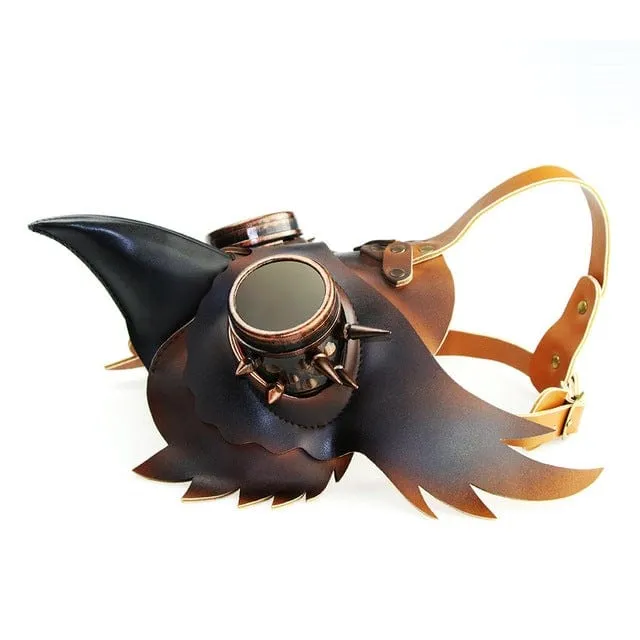 Steampunk Vogelmaske mit Farbverlauf