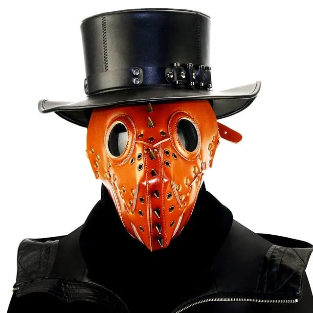 Steampunk-Halloween-Maske mit genagelten Nieten